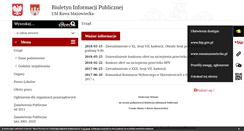Desktop Screenshot of bip.rawamazowiecka.pl